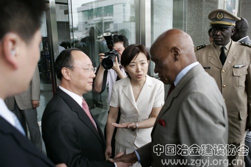 杨长恒迎接塞内加尔总统瓦德